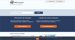 Desktop Screenshot of infomercantil.com